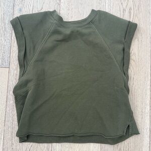 Frame Denim Olive Green Knit Top Size Medium